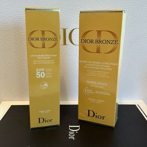 Dior Bronze Two New in Box Products. Dior Sun SPF 50 and After-Sun. NIB
